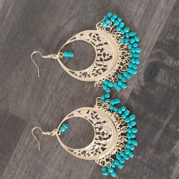 Boho Beaded   Women's Dangle Drop Earrings. - Picture 6 of 6